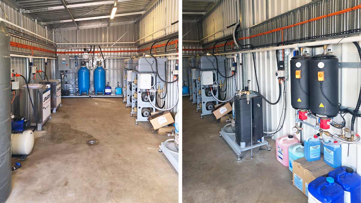 truck washing equipment australia plant room
